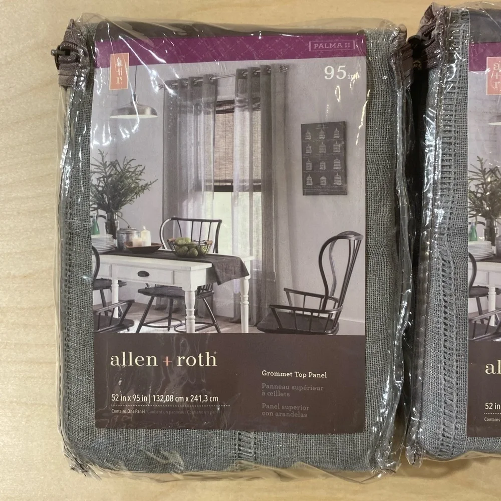 2 Sets Allen + Roth Grommet Top Panel 52 in x 95 in (BO) - Picture 9 of 14